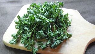 Parsley used to treat prostatitis in men