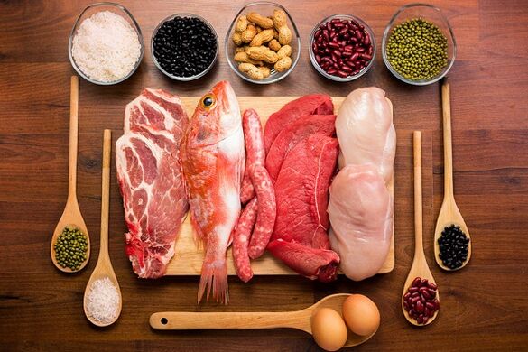 Meat and fish products are indicated for prostatitis
