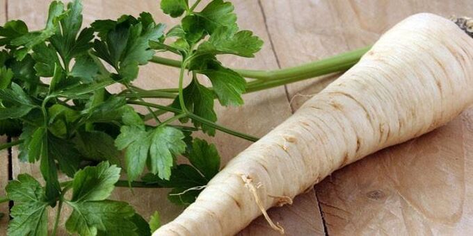 Parsley root used to treat prostatitis