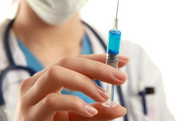 Injection to treat prostatitis