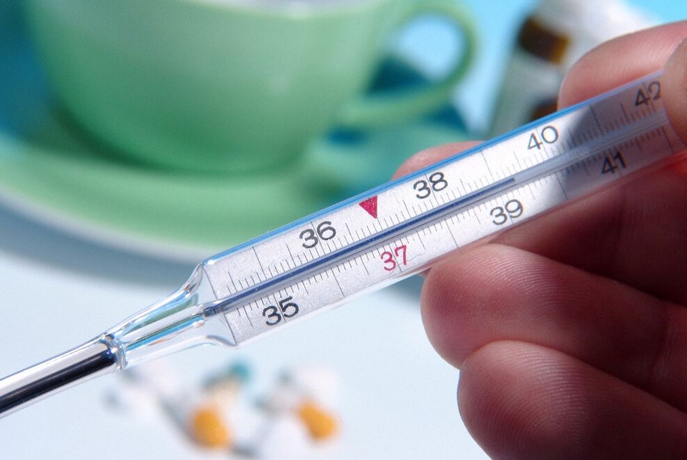 Examination of the prostate secretion is wrong with a body temperature above 39 ° C